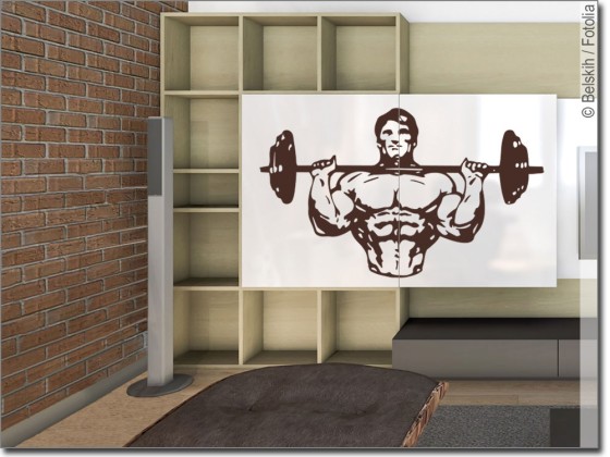 Preview: Möbeltattoo Bodybuilder