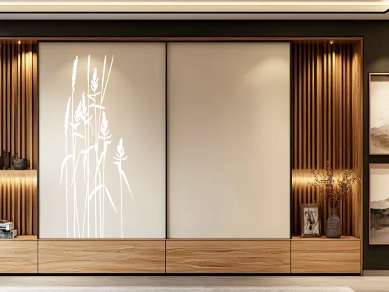 Möbeltattoo Gräser - Ansicht Ausrichtung und Farbauswahl