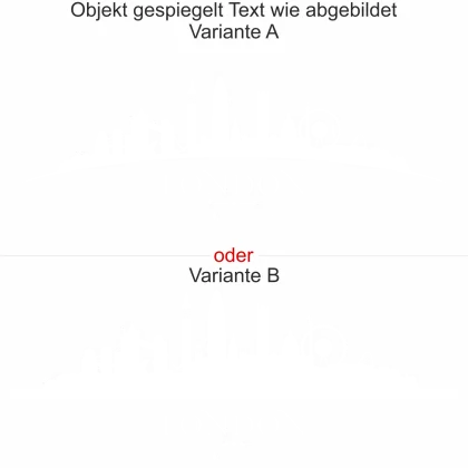 Möbeldekor Skyline London - Ansicht Ausrichtung mit Farbauswahl und Variante
