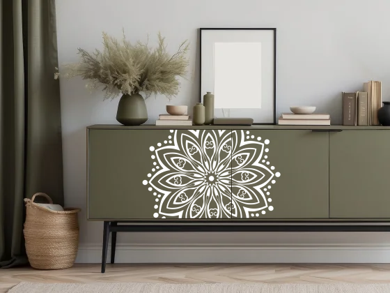 Möbeltattoo mit Mandala Motiv - Ansicht Farbauswahl