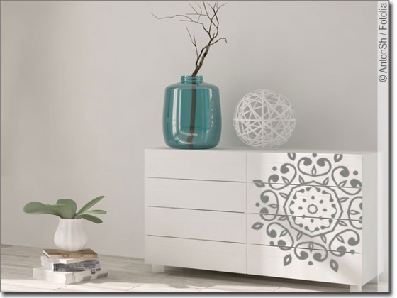 Preview: Möbeltattoo Mandalamotiv