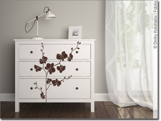 Preview: Möbeltattoo Orchidee