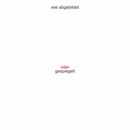 Preview: Möbeltattoo mit Lifestyle Ornament - Ansicht Ausrichtung und Farbauswahl