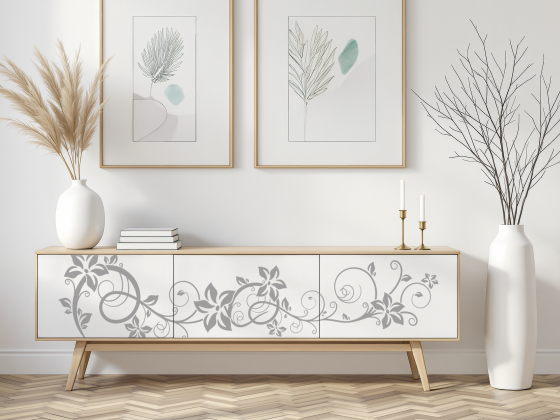 Preview: Möbeltattoo Stilvolle Rankenpracht