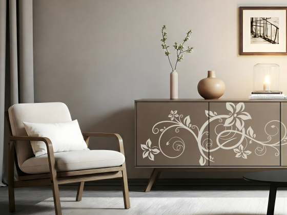 Preview: Möbeltattoo Stilvolles Ornament 2