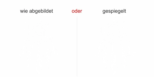 Möbeltattoo mit Traumfänger Motiv - Ansicht Ausrichtung und Farbauswahl