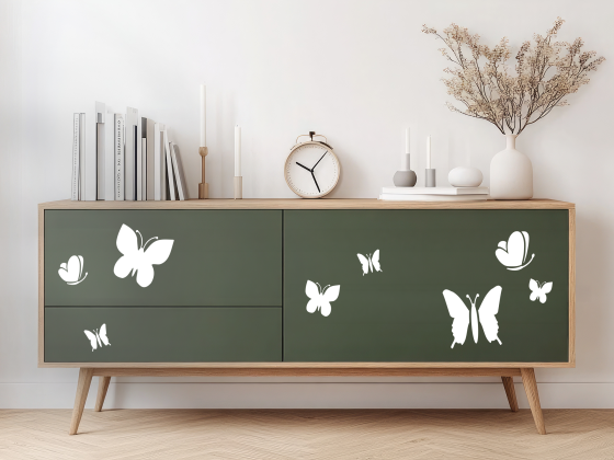 Preview: Möbeltattoo Traumhafte Schmetterlinge