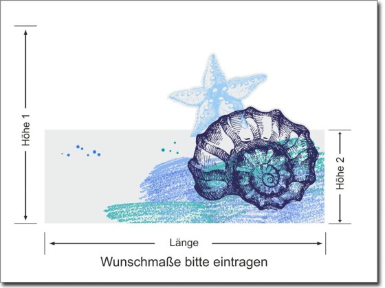 Preview: Muschel und Seestern Sichtschutz