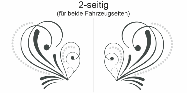 Preview: Autoaufkleber Ornament Klassik