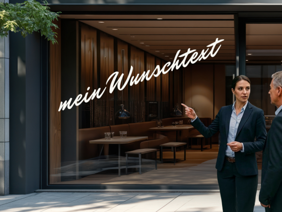 Personalisierter Schaufensteraufkleber | 7