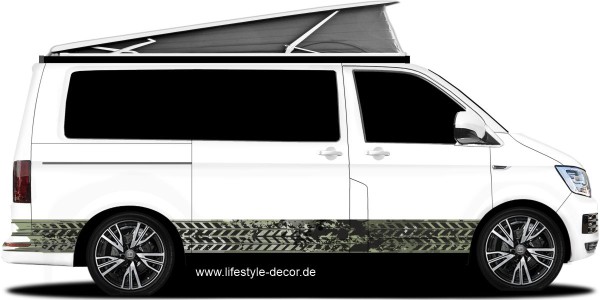 Preview: Auto Sticker Reifenspur Preview: Auto Sticker Reifenspur
