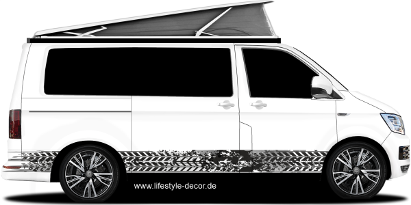 Preview: Auto Sticker Reifenspur Preview: Auto Sticker Reifenspur