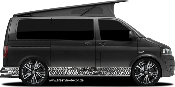 Preview: Auto Sticker Reifenspur Preview: Auto Sticker Reifenspur