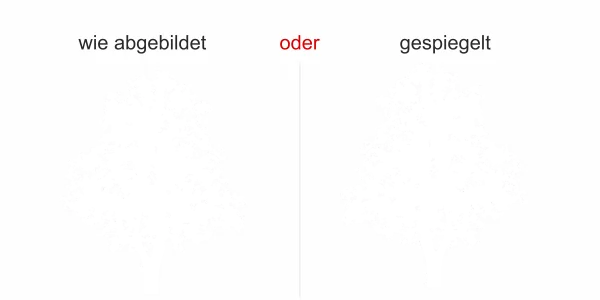 Milchglasfolie Baum