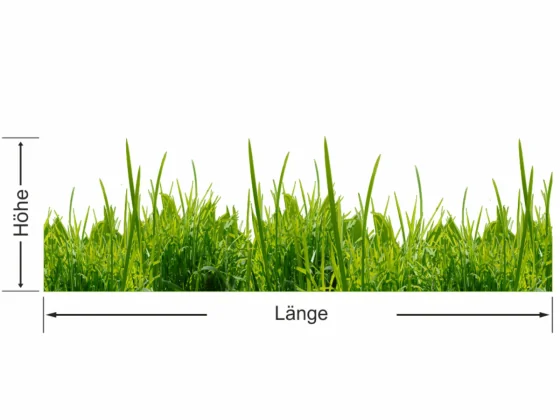 Schaufensterdekoration Gras