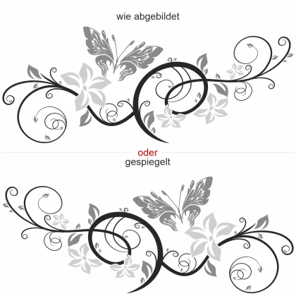 Möbeltattoo mit Styling Falter - Ansicht Ausschnitt