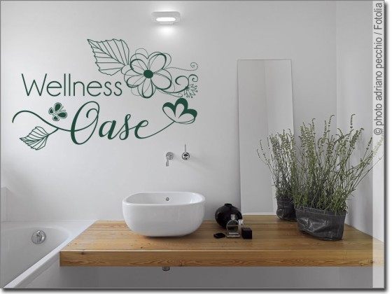 Preview: Wandaufkleber Wellness Oase