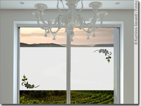 Preview: Sichtschutz Blütenmotiv