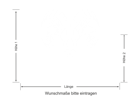 Preview: Sichtschutz Origami Widder Preview: Sichtschutz Origami Widder