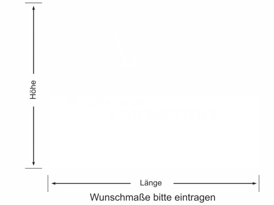 Preview: Sichtschutz Life is an Adventure Preview: Sichtschutz Life is an Adventure