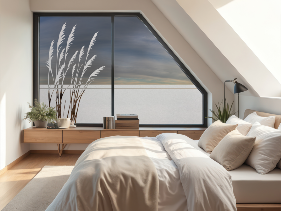 Preview: Sichtschutz Milchglasfolie Gräser im Wind