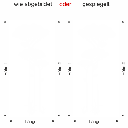Preview: Sichtschutz Milchglasfolie Savannenbaum - Ansicht Farbauswahl und Ausrichtung Vorschlag 2
