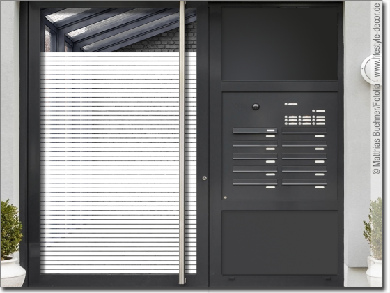 Preview: Sichtschutz Milchglasfolie Streifen 3/0,5 cm Preview: Sichtschutz Milchglasfolie Streifen 3/0,5 cm