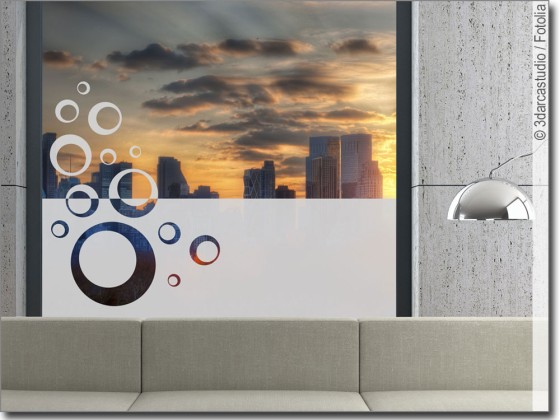 Preview: Sichtschutz Moderne Kreise Preview: Sichtschutz Moderne Kreise