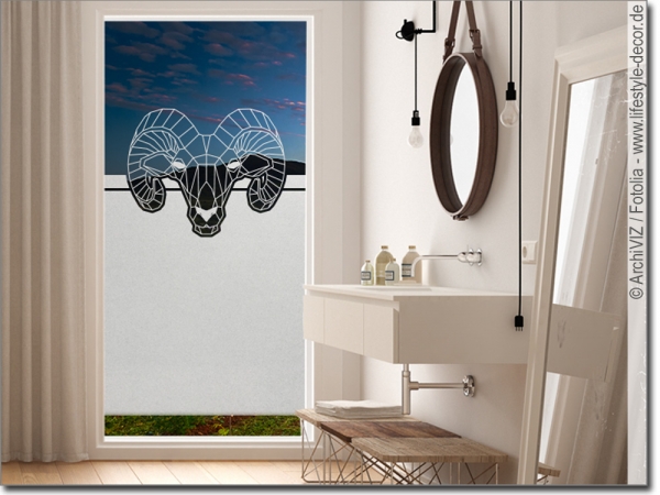 Preview: Sichtschutz Origami Widder Preview: Sichtschutz Origami Widder