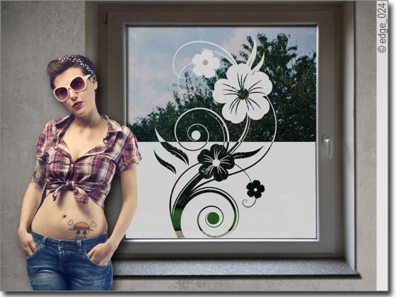 Preview: Sichtschutz Ornament Feder