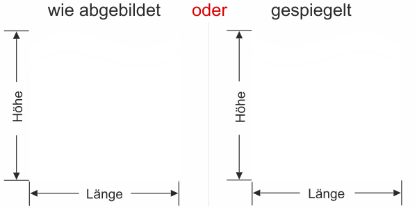 Preview: sichtschutz für Fenster mit Wellenmotiv - Ansicht Ausrichtung mit Farbauswahl