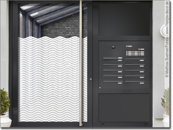 Preview: Sichtschutz Wellenstreifen 3/0,5 cm