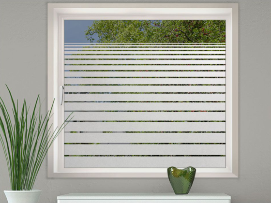 Preview: Eingangstür Sichtschutzaufkleber mit Verlauf auf Fenster