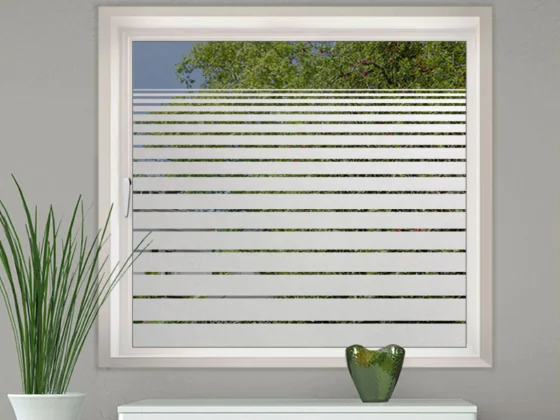 Eingangstür Sichtschutzaufkleber mit Verlauf auf Fenster