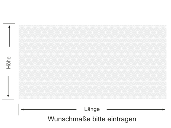 Preview: Sichtschutzdekor in Musselinglasoptik mit der Blume des Lebens