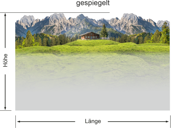 Preview: Sichtschutzfolie Berghof in den Dolomiten