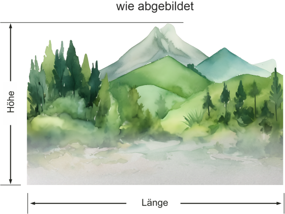 Preview: Sichtschutzfolie Bergwelt