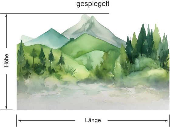 Preview: Sichtschutzfolie Bergwelt