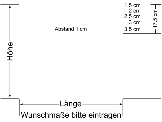 Preview: Sichtschutzfolie Blickschutz mit Logo Preview: Sichtschutzfolie Blickschutz mit Logo - Ansicht Beispielbild mit Farbauswahl