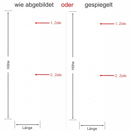 Sichtschutzfolie Eingangstür - Ansicht Farbauswahl