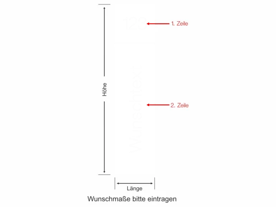 Sichtschutzfolie Eingangstür - Ansicht Farbauswahl