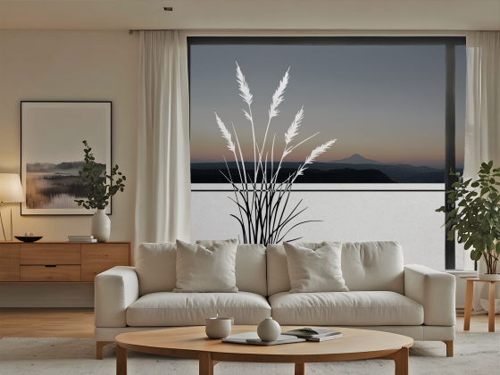 Preview: Sichtschutzfolie Filigranes Ziergras