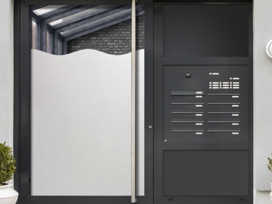 Preview: Sichtschutzfolie Glasdekorfolie Wellenform