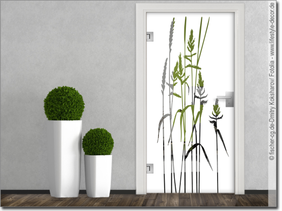 Preview: Sichtschutzfolie Glastür Wildgras