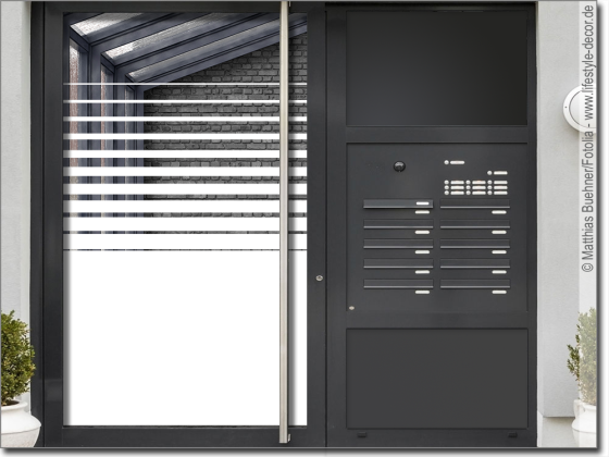 Preview: Sichtschutzfolie Großer Verlauf Klarglastür