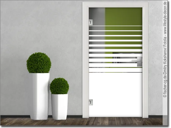 Sichtschutzfolie Großer Verlauf Klarglastür