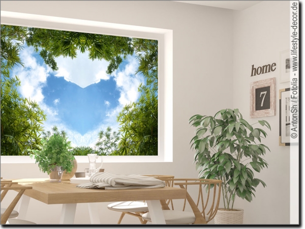 Preview: Fotofolie Herz am Himmel