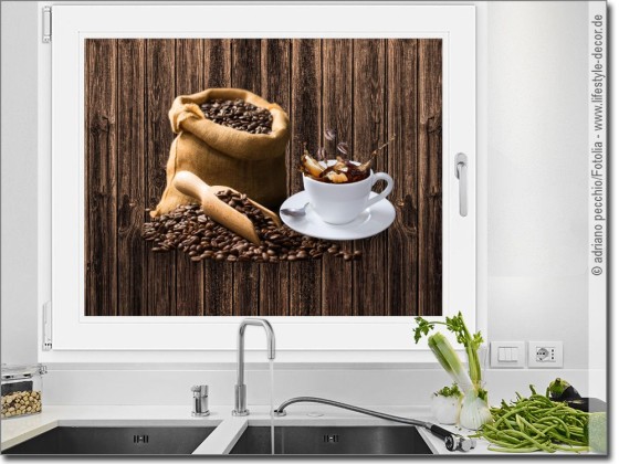 Preview: Sichtschutzfolie Kaffee Preview: Sichtschutzfolie Kaffee