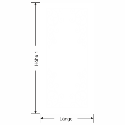 Preview: Sichtschutzfolie mit klassischem Rahmen - Ansicht Farbauswahl