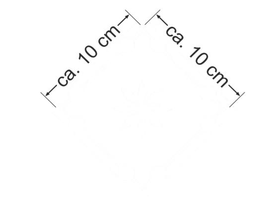 Milchglasfolie Musselinglas 10 cm